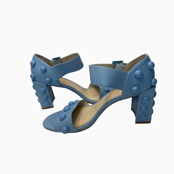 Cecilia New York Gail Block Heel Shoe - Blizzard Blue Size 9 - Picture 3 of 7